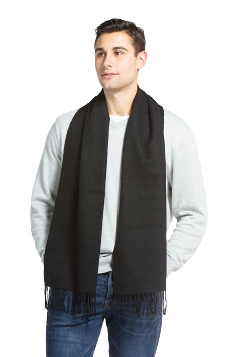 extra long men's cashmere scarf.